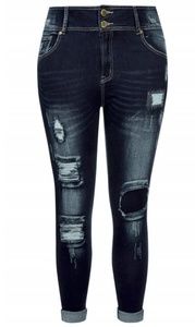 Patched Apple skinny Jean from City Chic